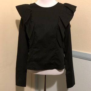 NWT ANTHROPOLOGIE DREW RUFFLE BLOUSE